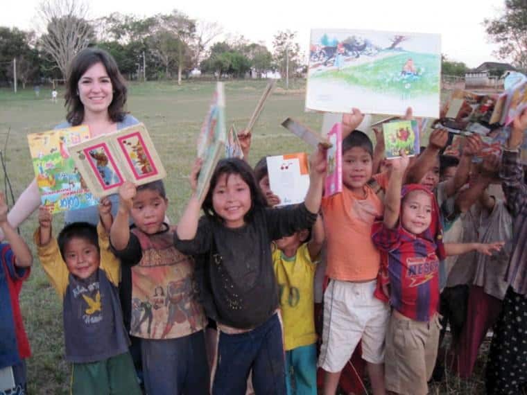 Wichita State student Cecilia Martinez Gomez helps get books to children in her home country of Paraguay.
