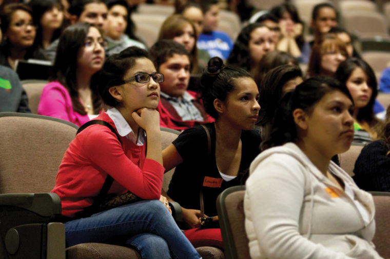 WSU HALO (Hispanic American Leadership Organization) host an event called Sí, Se Puede day which invites Latino high school students in the Wichita community to come visit the Wichita State University campus and learn more about higher education offered by the university.
