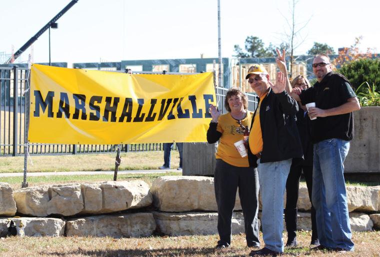 From left to right, Katy Field, Ed Field, Suzy Hicks, and Tim Hicks came out and showed their support for Marshallville.