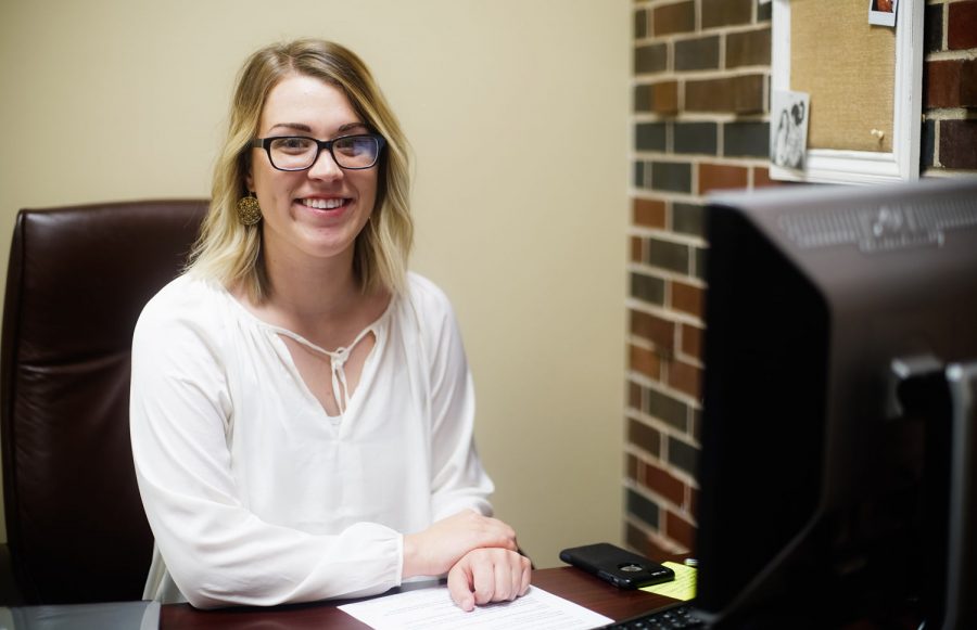 Pictured: SGA Campus Issues Chair Grace Sirois in her office.