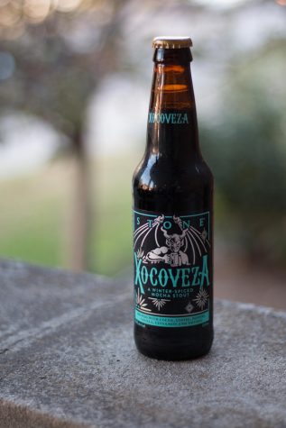 Xocoveza is a winter spiced mocha stout. The beer is the brainchild of Chris Banker, a homebrewer.
