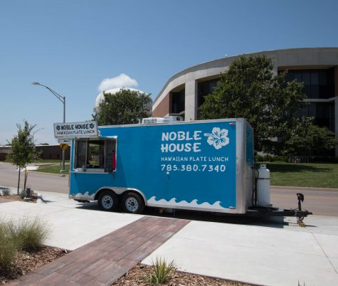 Noble House Hawaiian Plate lunch s its outside the WSU Food Truck Plaza on July 13. Chef Akamu owner of Noble House is opening a resturant near Douglas and Hillside