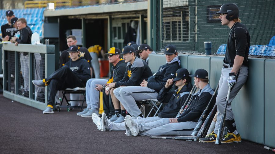 The+Wichita+State+baseball+team+scrimmages+at+Eck+Stadium+on+Feb.+10%2C+2017.