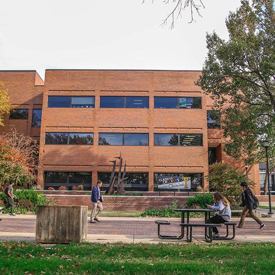 Wallace Hall is located directly south of Ablah Library on Wichita States main campus. 