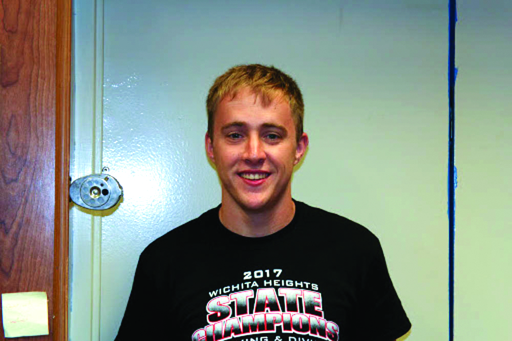 Jonathan Reeder in his office at Barton Community College.