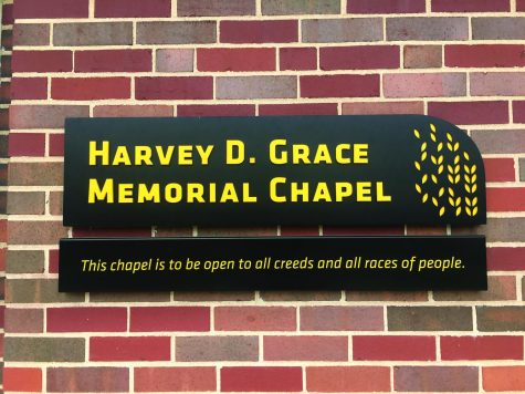 New sign at chapel: “Open to all creeds and races of people”