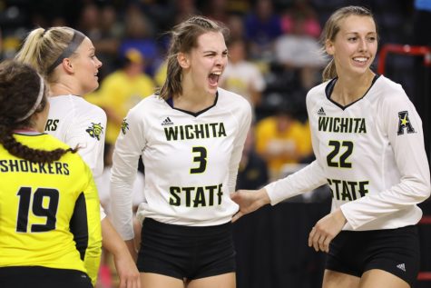 Unranked Wichita State upsets No. 8 Creighton 3-1 in home opener.