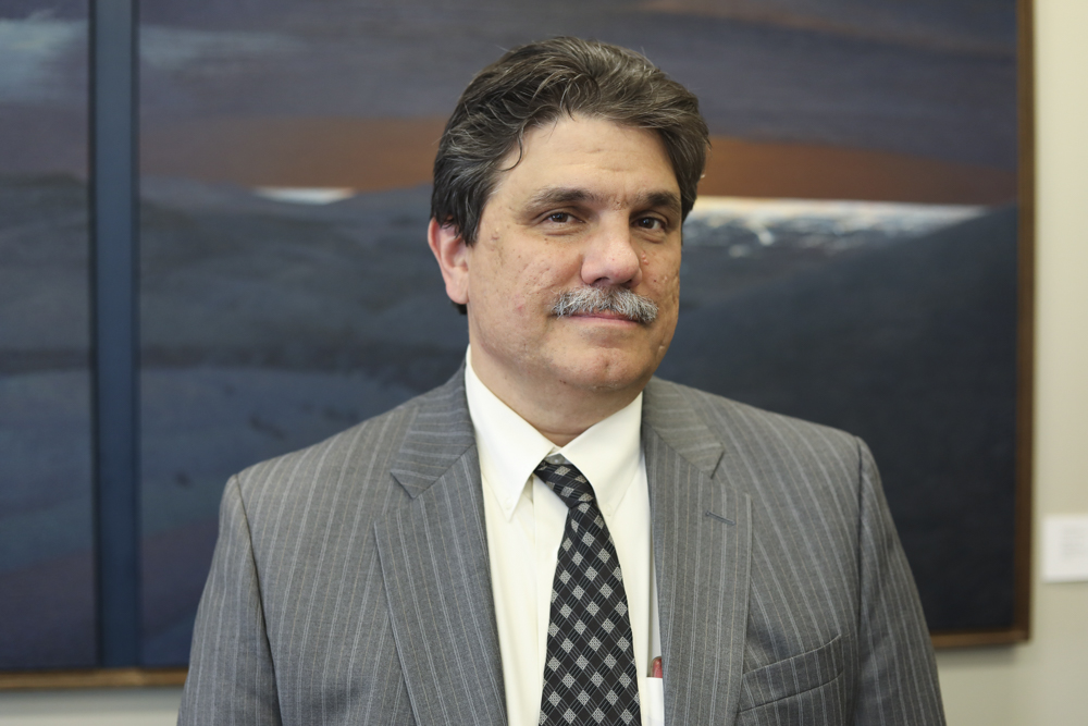 Former Provost and Senior Vice President Tony Vizzini in his office in fall 2017. This year Vizzini is being paid $243,288 to teach aerospace engineering.