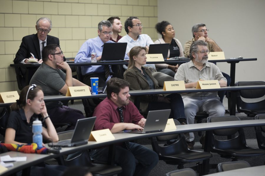 Faculty Senate meeting held on Oct. 9, 2017.