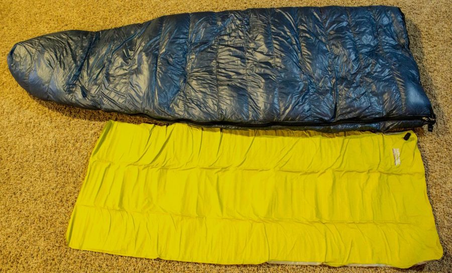 A sleeping bag and a small pad was what Gribble slept in on the Appalachian Trail.