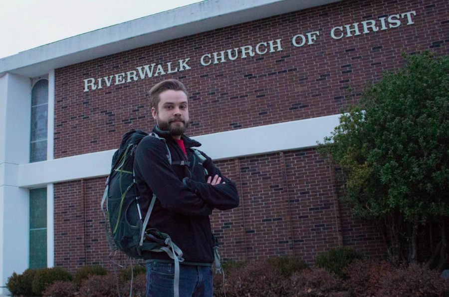 Josh Gribble, a Wichita State student who hiked the Appalachian Mountains was inspired by his church to go on the long journey.