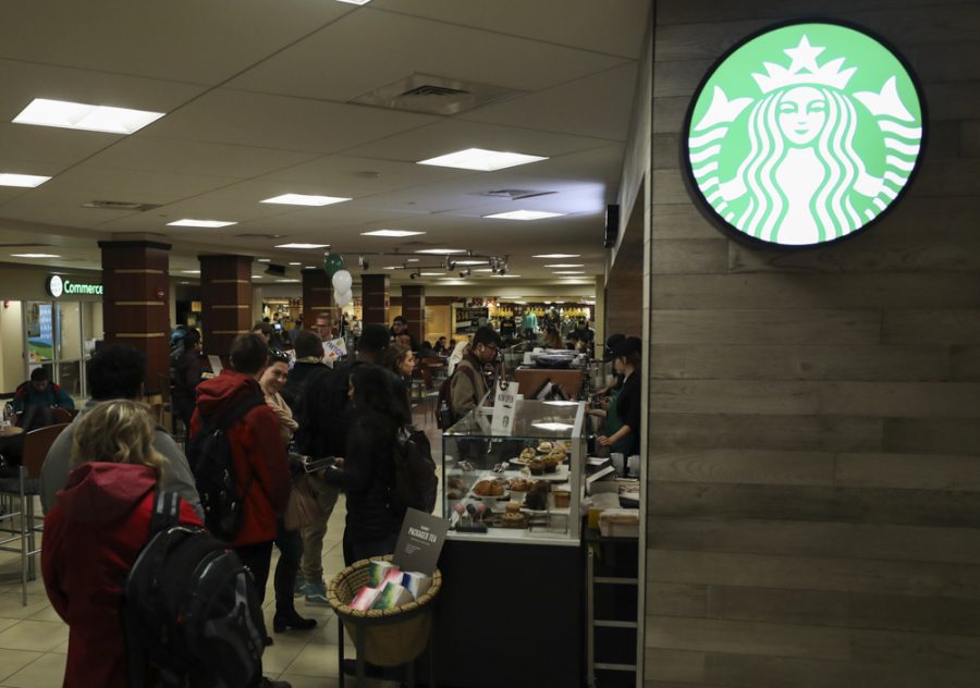The new Starbucks in the RSC opened Wednesday, Jan. 17, 2018.