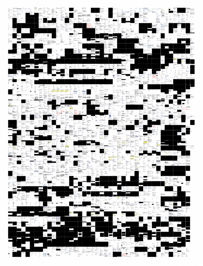 These heavily redacted emails were obtained through the Kansas Open Records Act. 928 out of 2,102 pages had redactions. 539 of the pages were completely black. 