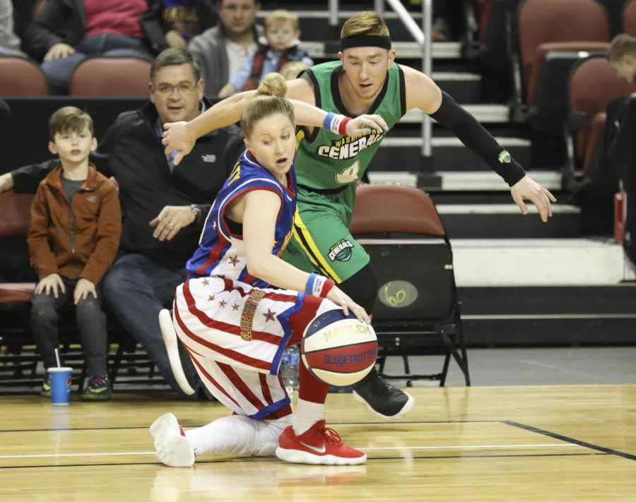 Former Shocker turns ball-spinning hobby into career with Harlem Globetrotters