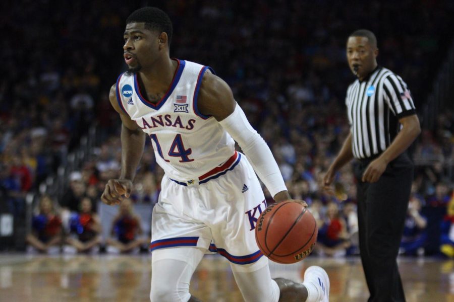 Kansas+guard+Malik+Newman+drives+to+the+basket.+The+Jayhawks+defeated+No.+16+Penn+in+the+opening+round+of+the+NCAA+Tournament+at+INTRUST+Bank+Arena+in+Wichita.+