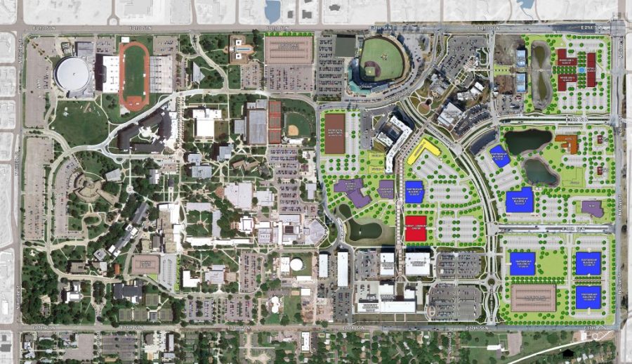 A map of Wichita States Innovation Campus.