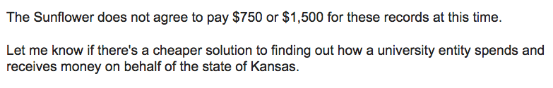 This+is+a+screen+capture+of+part+of+The+Sunflowers+response+to+Wichita+State+charging+%241%2C500+for+financial+records+of+a+nonprofit+managing+Innovation+Campus.+