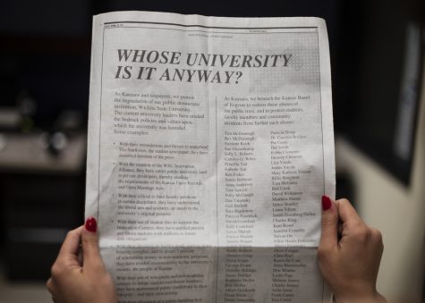 ‘Friends of the University’ protest Wichita State leaders