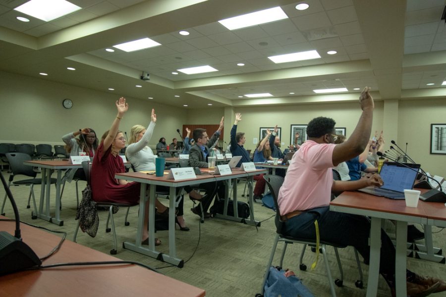 Wichita State Student Government unanimously vote to pass the Governmental Relations Bill. This bill creates a new committee to get students involved in the governmental process and changes some of the roles the SGA Chief of Operations does.
