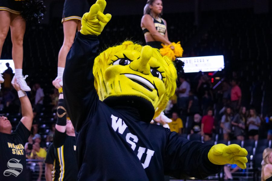 Wu+pumps+up+the+crowd+during+the+exhibition+against+Kansas+University+on+Aug.+17+at+Charles+Koch+Arena.+%28FILE+PHOTO%29