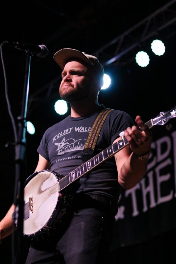 Michael Carter of Jared & The Mill plays his banjo at WAVE on Wednesday, October 16.