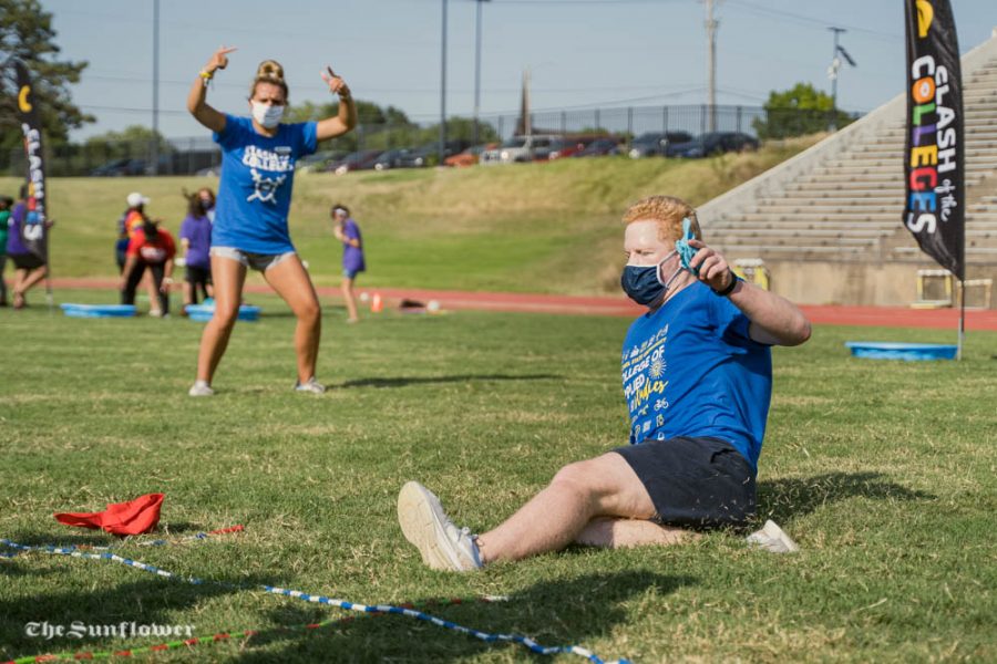 Students from the College of Applied Studies compete against other colleges on Friday, Aug. 21, 2020 at Cessna Stadium.