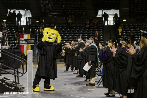 WuShock made an appearance at the ceremony. The Spring 2020 Commencement was held on Oct. 10, 2020 after the initial event was cancelled due to COVID-19.