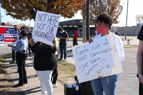 Wichita citizens were protesting TitleMax and other loan businesses to from entering their community and preying on low income communities on Nov. 7.