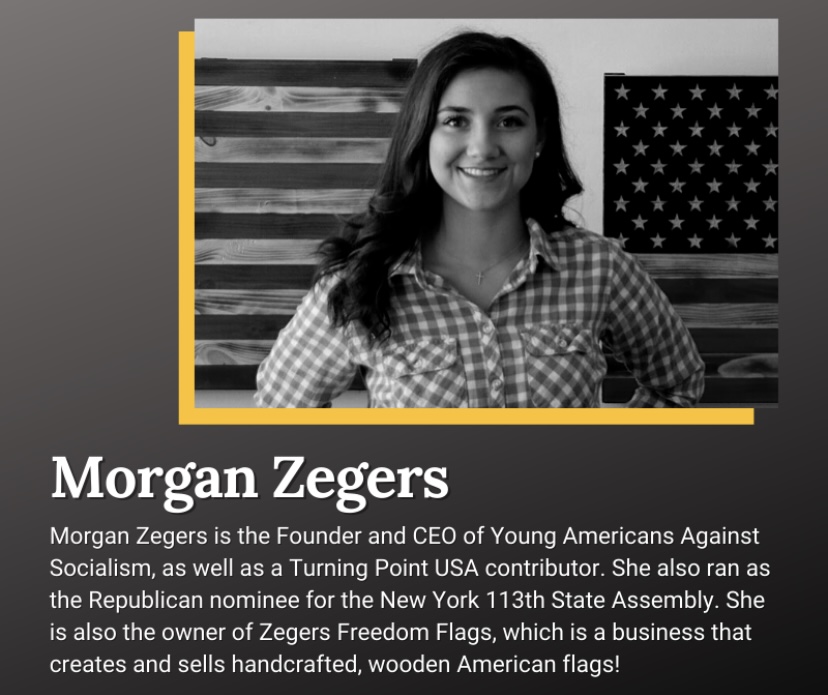 A Student Senator has faced backlash over decision to highlight public figure Morgan Zegers in an SGA womens history month social media post.