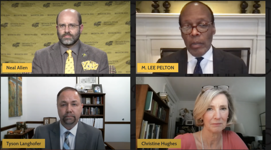 On Wednesday March 31 Wichita State hosted a virtual panel discussion titled “Speaking Freely on Freedoms of Expressions” discussing the right students have through the First Amendment to share their viewpoints without retaliation from the university.
