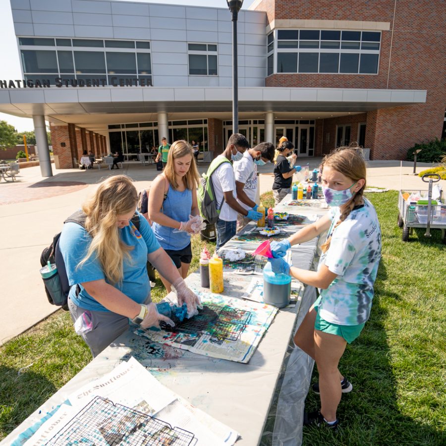 SAC hosted Tie-Dye Tuesday on Sept 7. The event was held in front of the RSC.