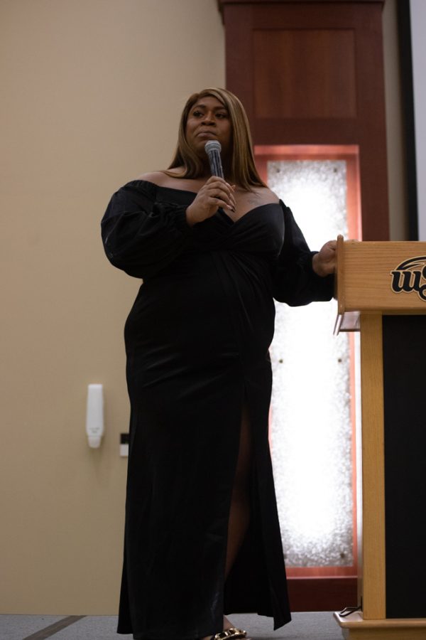 Dominique Morgan talks about her past and how she first began Diversity Lectures on Nov. 17 in the RSC.