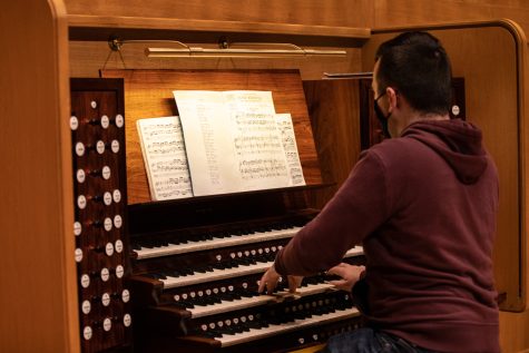From playing in church to playing the largest organ in the western hemisphere WSU student expands his horizon