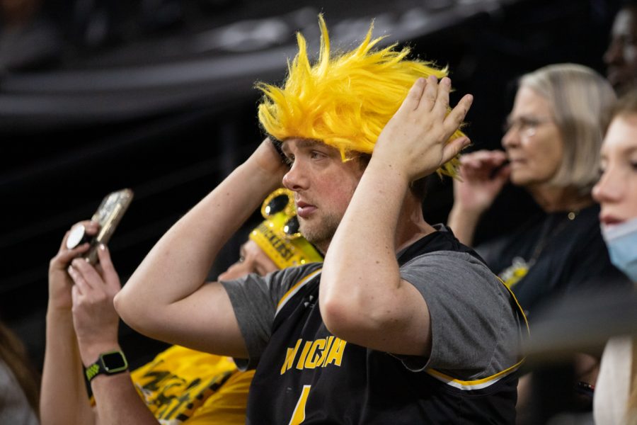 Shocker fans gear up for the game against Tulane on Jan. 12 in Koch Arena.