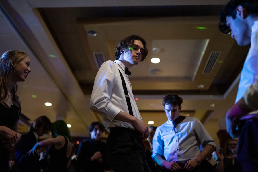 Mason Vietti dances during Fairmount Formal. The event was hosted by SAC on Feb 19 at the RSC.