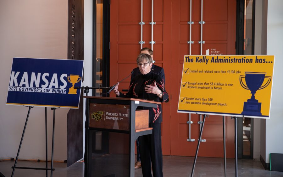 After revealing that Kansas had been named 2021 Governor's Cup Winner, Governor Laura Kelly continues to talk about the changes and developments her administration is responsible for.