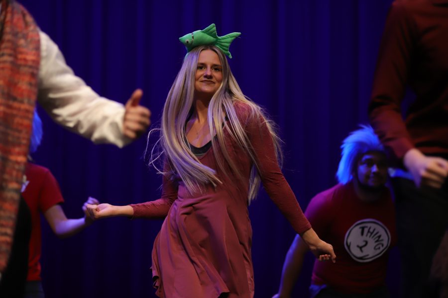 Delta Delta Delta and Sigma Alpha Episilon members present Lost in a Fairytale during the Hippodrome set up by Student Activities Council on April 8.