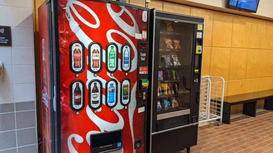 Vending machines on campus help students grab a meal, a drink and even notebooks and other supplies. For students constantly on the go, these options can be helpful and are conveniently located around campus. 