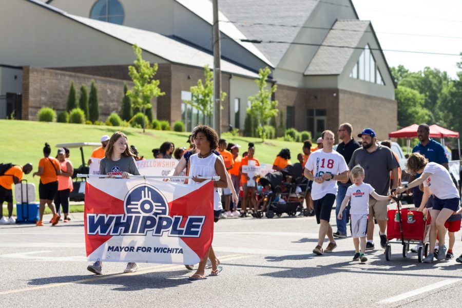 Whipple group at Juneteenth ICT parade which takes over 13th Street on saturday, June 18th.