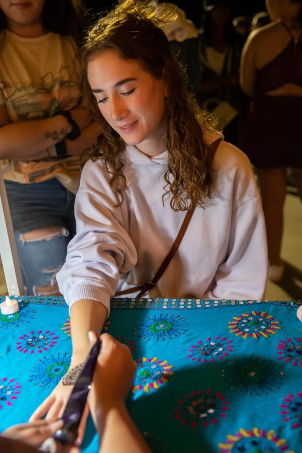Sophomore Mary Mcguire participated in the Mahanadi table at the 2nd Annual NXT LVL Garage party. The event was hosted by Office of Diversity and Inclusion at public parking garage on August 19, 2022.