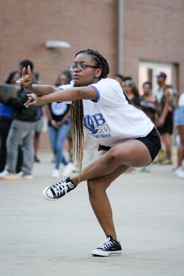 Zeta Phi Beta Sorority Inc. performs at the NPHC Yard show on Aug. 29. This is NPHCs first annual Yard Show at WSU.