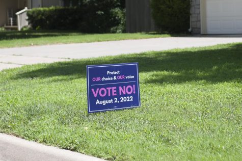 Many vote no signs could be seen around the Wichita community leading up to the Aug. 2 vote.