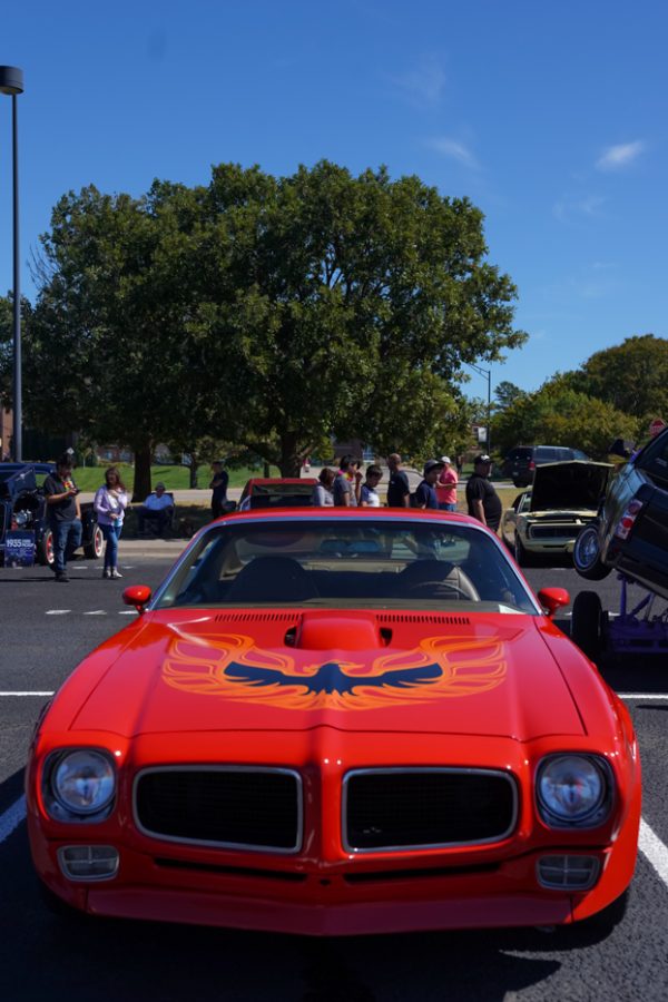 Fire Bird car at Show N’ Shine car show in parking Lot 1 between Hillside Avenue and the Duerksen Fine Arts Center on Sunday, Sept. 25. This event was hosted by The Honore Adversus Foundation.