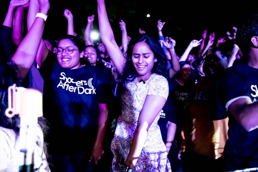 Student dances at the Foam Night Party on Sept. 9. The event was hosted by Student Affairs and SAC at RSC.