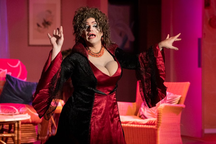 Divinity Masters hosts Second Sunday Drag Brunch on Oct. 9, 2022 at Roxys. Masterss, a Roxys house manager, welcomed the audience with a performance to I Put a Spell on You. This years drag brunch will take place on Nov. 12. 