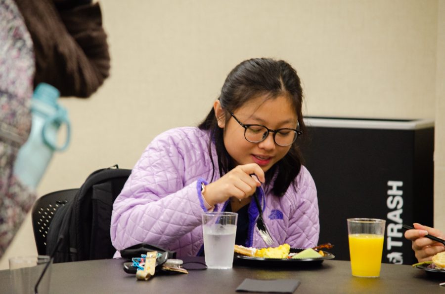 "[The first-gen student breakfast] brings us together because we're seperated throughout campus, but here we're able to sit down and talk with each other," Yuki To, a first-generation student, said. "It's empowering and it recognized the students who are going into college."