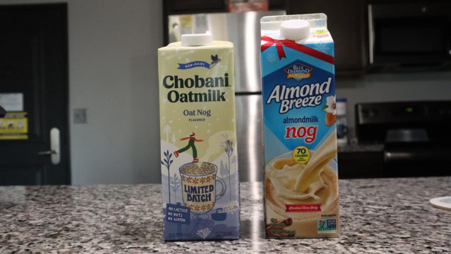 Both Chobani and Almond Breezes nogs are a plant-based alternative to the egg-based classic.
