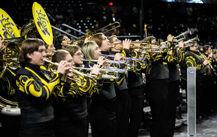 The Shocker Sound Machine performs at Fall 2022 Commencement 