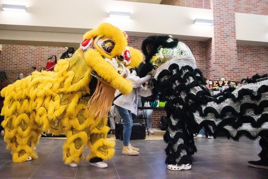 St. Anthony’s Lion Dance Team performs at the Lunar New Year: Year of the Rabbit event on Jan. 23.