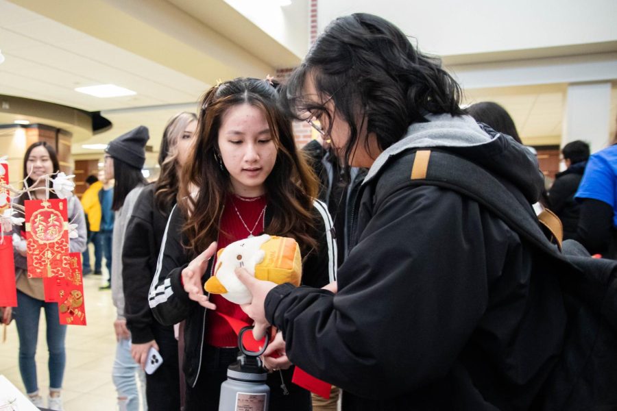Eventgoers participate in the Lunar New Year: Year of the Rabbit event held by The Office of Diversity and Inclusion on Jan. 23.